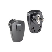 Schutzkontakt-Stecker sw,Winkel 911.171 