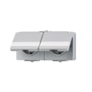 SCHUKO-Steckdose 2-fach 16A 250V 622 NAWW 