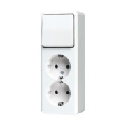 SCHUKO-Zweifach-Steckdose 16A 250V, aws 626 A WW 