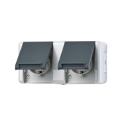 SCHUKO-Steckdose 2-fach 16A 250V 8220-1 W 