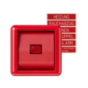Abdeckung Glasscheibe rt mit Lichtfenster 860 WGL 