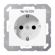 SCHUKO-Steckdose Aufdr.EDV alpinweiß A 1520 EDV WW 