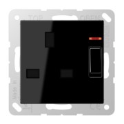 Abschaltbare Steckdose sw 13A 250V 2-pol.u.E A 3171 KO 