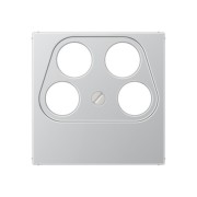 Abdeckung alu für 4L-SAT-TV-Dose A 561-4 SAT2 AL 