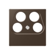 Abdeckung mokka f.4-Loch SAT-TV-Dose A 561-4 SAT2 MO 