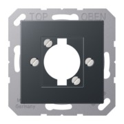 Abdeckung f. XLR-Steckdose anthrazit matt A 568-1 BF ANM 