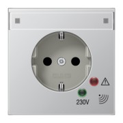 SCHUKO-Steckdose 16A 250V alu AL 2521 NAUF 