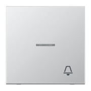 Wippe Symbol KLINGEL alu für Taster AL 2990 KO5 K 