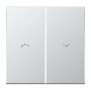 Wippe 2-f geprägtes Symbol Jalousie aluminium AL 2995 PP 