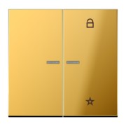 eNet Funk-Steuertaste 2fach, gold FM GO 1701 