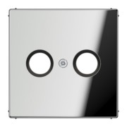 Abdeckung gl.chr für Antennendose GCR 2990 TV 