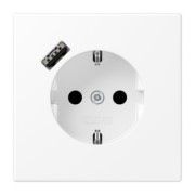 SCHUKO Steckdose mit USB Typ A LS 1520-18 WWM 