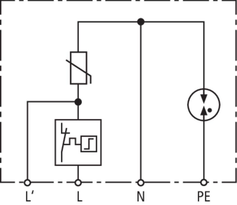 Überspannungsableiter Typ 2 DEHNcord, 2-p. DCOR L 2P 275 SO LTG 
