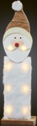 LED-Weihnachtsmann aus Holz m.Kunstfell 522181 