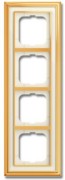 Rahmen 4-fach ms/pol elfenbein/ws 1724-838 