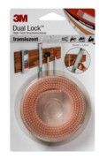 Klettband Druckverschluss 25mmx1,25m,transluz. SJ 3560 