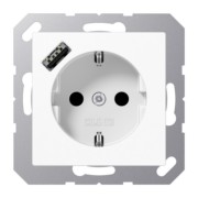 SCHUKO Steckdose mit USB Typ A 1520-18 WW 