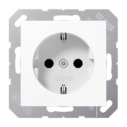 SCHUKO Steckdose 16A 250 V, alpinweiß A 1521 WW 