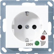SCHUKO-Steckdose 16A 250V alpinweiß A 521 UF WW 