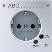 SCHUKO-Steckdose 16A 250V alu AL 2521 NAUF 