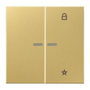 eNet Funk-Steuertaste 2fach, Messing FM ME 1701 C 