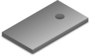 Adapterblech f.M10 50x90, alu 2002546 