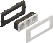 HKL Dreifachsteckdoseneinheit weiss KES-3.3.3 