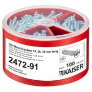 Geräteschrauben-Box je 100 3,2x15/25/40 2472-91 