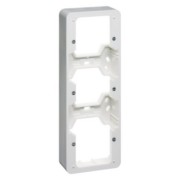 Aufputz-Gehäuse 3-fach ws waage/senkrecht D 80.693 W 