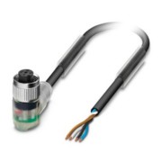 Sensor-Aktor-Kabel M12 gewinkelt,4p.,5m SAC4P5,0PUR/M12FR-3L 