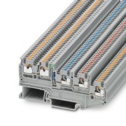 Initiatoren-/Aktorenklemme 0,14-1,5qmm, grau PTIO1,5/S/4-LED 24GN 