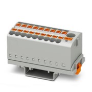 Verteilerblock 0,14-4qmm, grau PTFIX6/18X2,5-NS35GY 