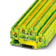 Doppelstockklemme 0,2-6qmm,grün-gelb PTTB 4-PE 