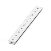 Zackband längs L1,L2,L3,N,PE ZB10,LGS:L1-N,PE 