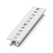 Zackband längs L1,L2,L3,N,PE ZB 5,lgs:L1-N,PE 