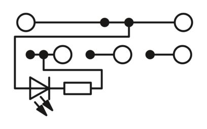 Initiatoren-/Aktorenklemme 0,14-1,5qmm, grau PTIO1,5/S/4-LED 24GN 