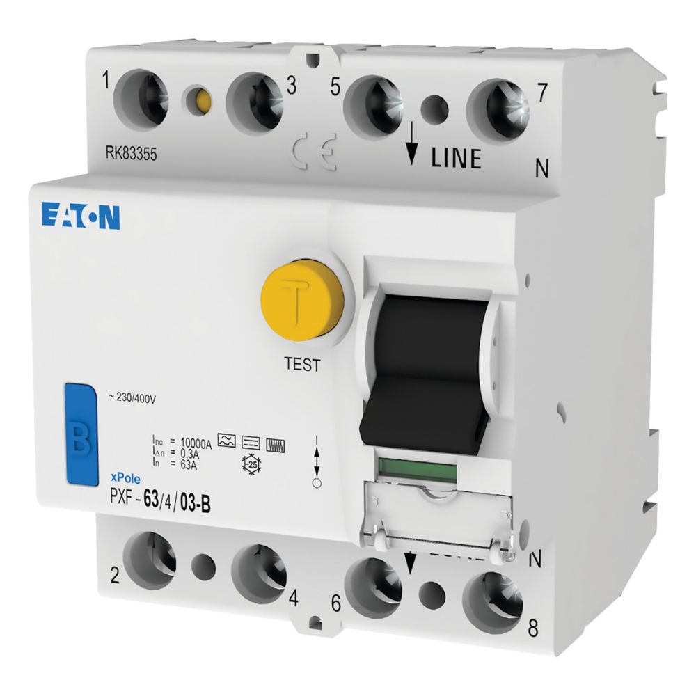 Eaton FI-Schalter 63A,4p,300mA,Typ B PXF-63/4/03-B 