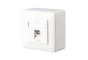 Anschlussdose C6A AP 1xRJ45 rws E-DAT 1AP 