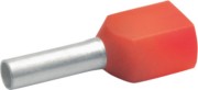 Zwillings-Aderendhülse 2x1qmm rt isol. 8718 