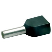 Zwillings-Aderendhülse 2x1,5qmm sw isol. 87212 