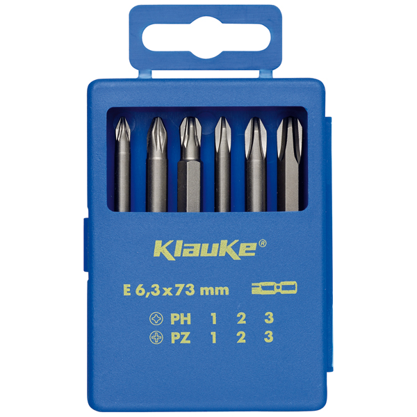 Bit-Sortiment 6-tlg,6-rund, 73mm KL335 
