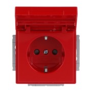 SCHUKO Steckdosen-Einsatz rot RAL3020 20 EUKNB-12-82 