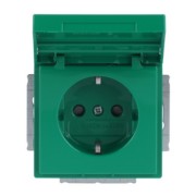 SCHUKO Steckdosen-Einsatz grün RAL6032 20 EUKNB-13-82 