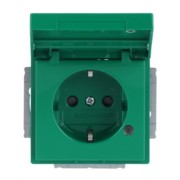 SCHUKO Steckdosen-Einsatz grün RAL6032 20 EUKNBL-13-82 
