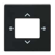 Zentralscheibe sw/matt 7-fach KNX 6108/61-885 
