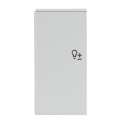 Wippe 2-f li Symbol Dimmer alusilber 6234-21-83 