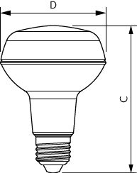 Philips Lighting LED-Reflektorlampe R80 E27 CoreProLED #81183200 