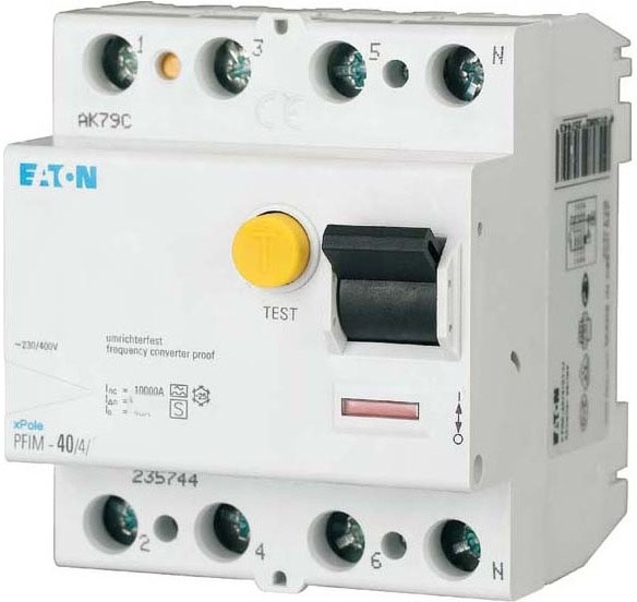 Eaton FI-Schutzschalter Typ F PFIM-40/4/003-G/F 