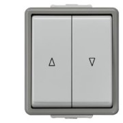 IP44 Jalousietaster m. el. Verriegelung 5TD4708 