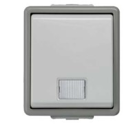 AP IP44 Kontrollschalter AUS m Fenster u LED 5TA4700 